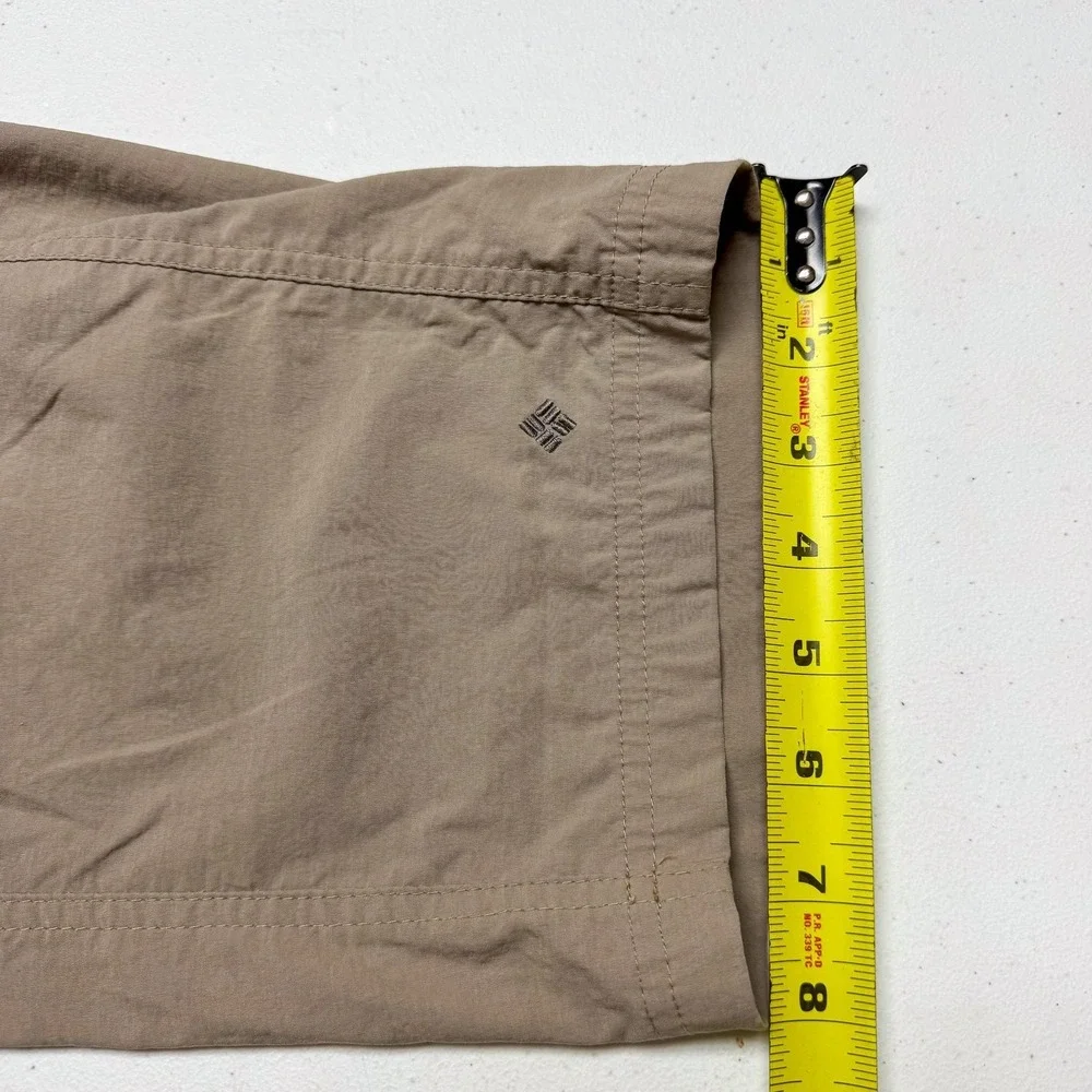 Columbia Pants Mens Medium 32L Khaki Titanium Omni-Shield Hiking Cargo‎ 34x32
